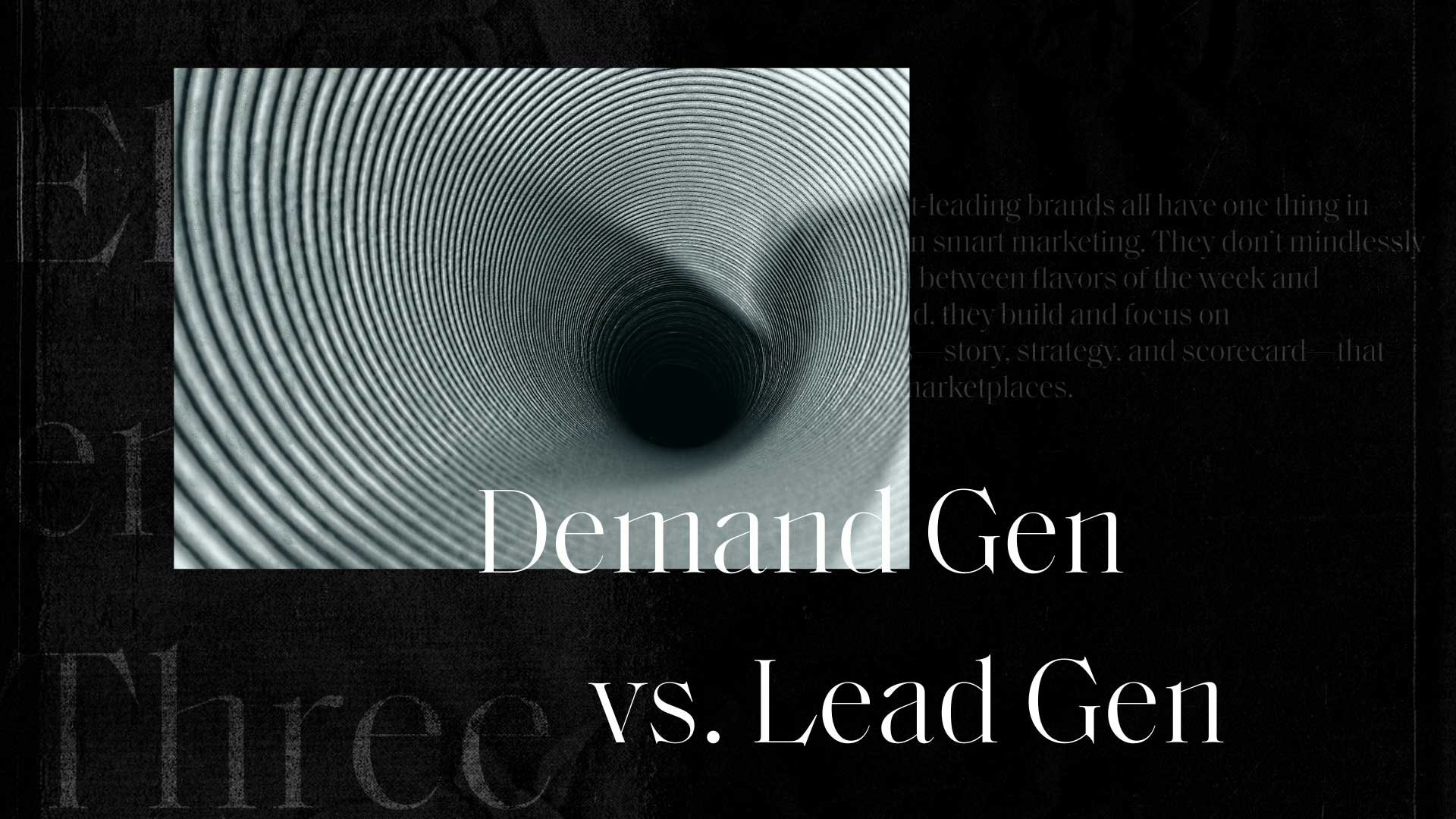 demand gen lead gen funnel